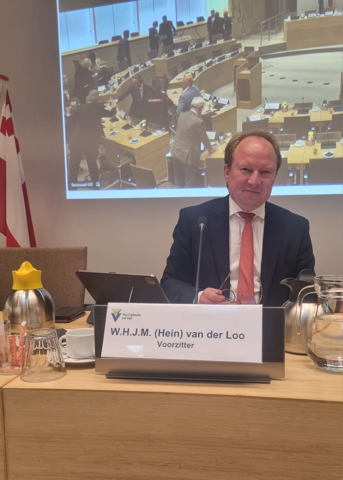 Veiligheidsberaad onder leiding van Hein van der Loo voor het eerst bijeen met minister van Justitie & Veiligheid